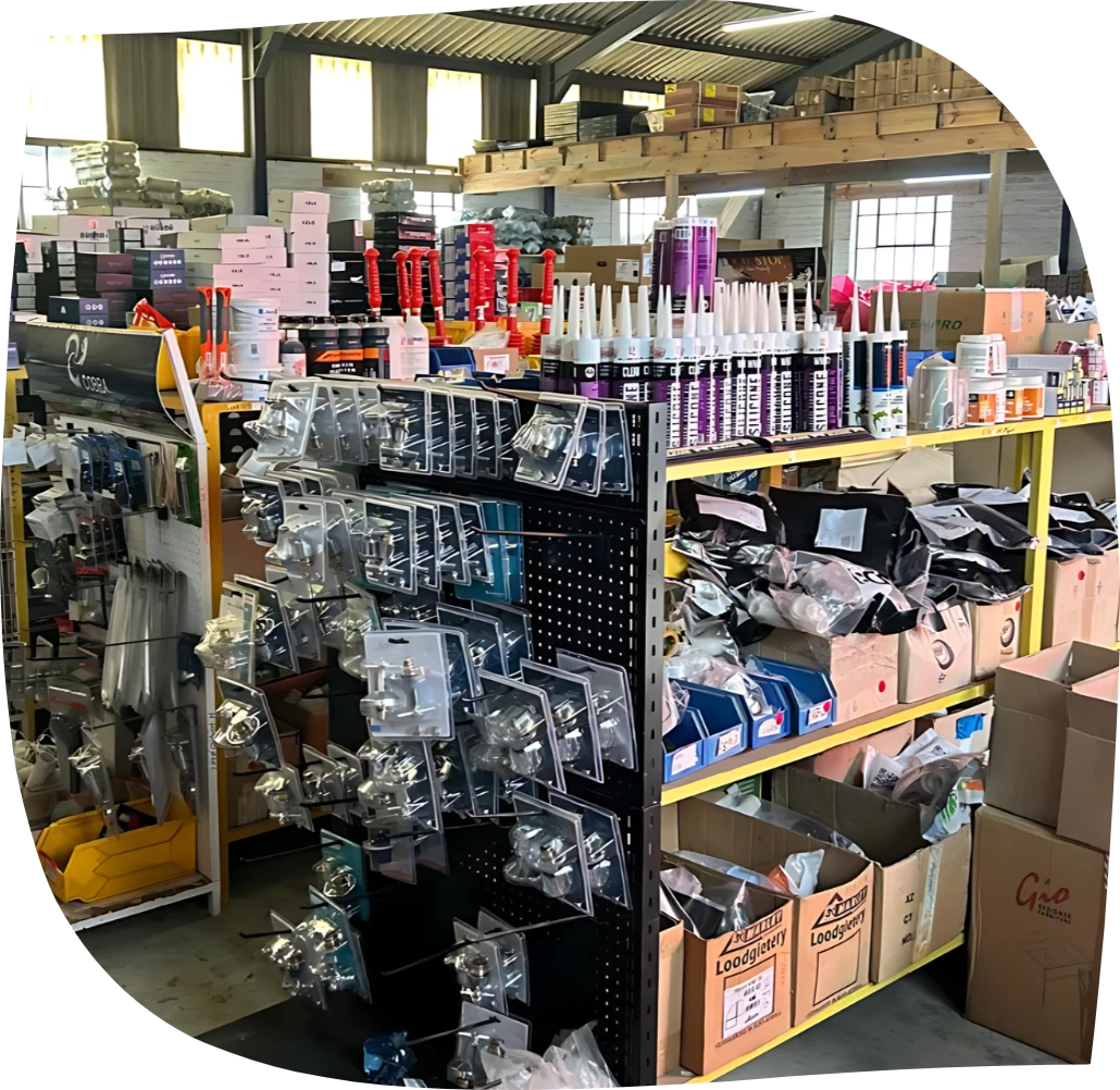 Plumbing supplies, pipes and fittings on display at PPF Hermanus