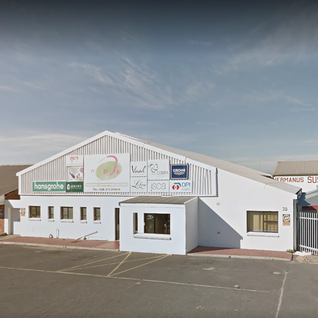 Sanitary-ware showroom display at PPF Hermanus, Western Cape